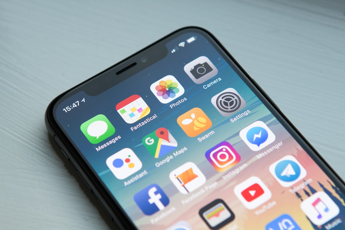 Mobile website UI design on a phone